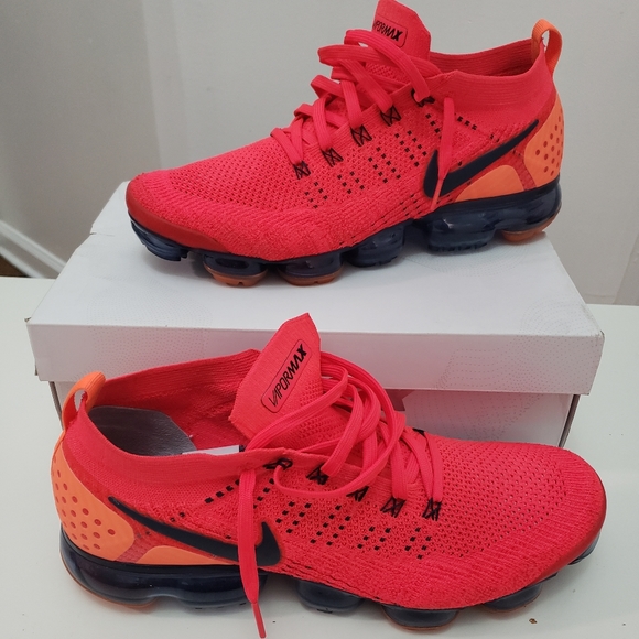 nike air vapormax flyknit 2 red orbit men's shoe
